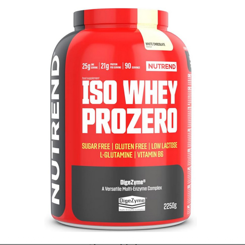 NUTREND Iso Whey ProZero 2250 g - High-Quality Whey Protein Isolate without Added Sugar1
