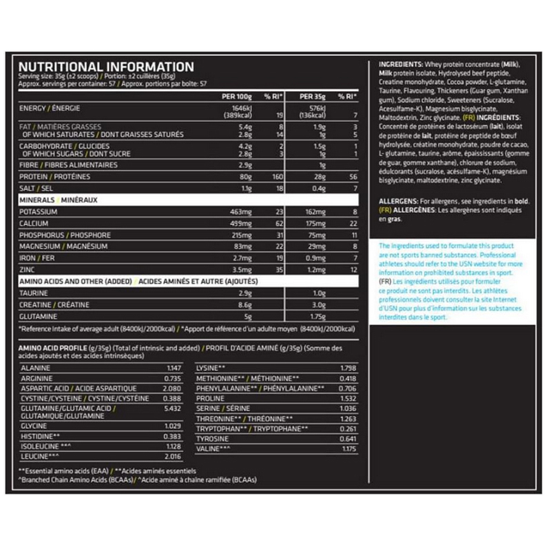 USN ISO-GRO Whey, Cookies and Cream, 2 kg-11